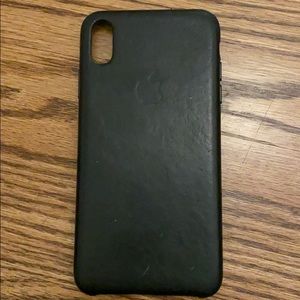 Apple iPhone X leather case good condition